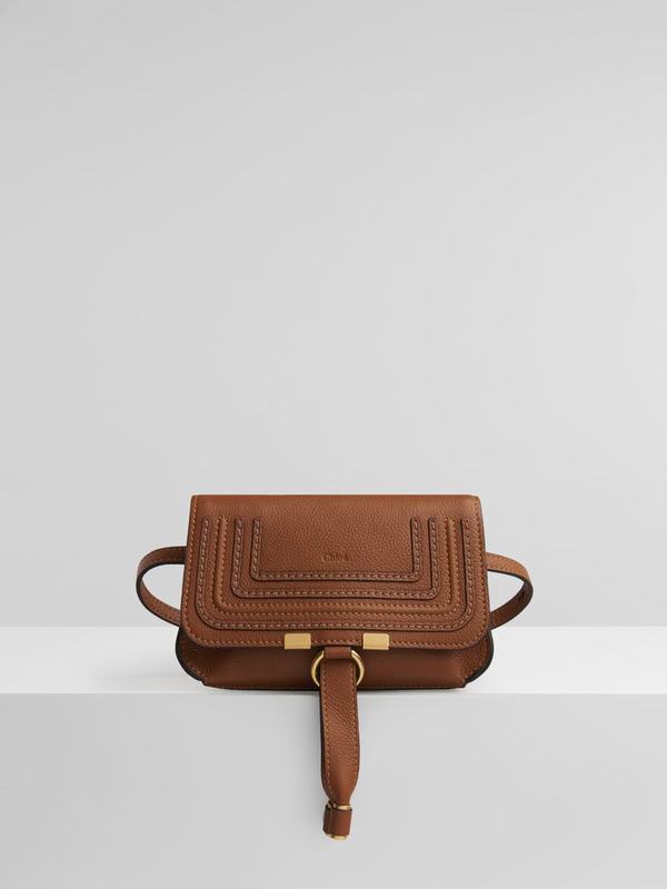 Chloé Bolsos Mujer Marcie Marrones Suede Cowhide BXIZ02413